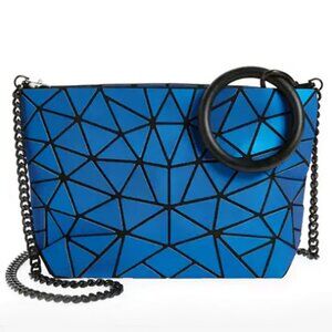 PATRIZIA LUCA Triangle Geometric Print Crossbody Bag